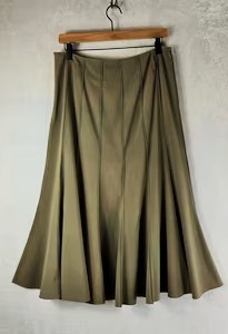 Ľanová tulipánková dlhšia sukňa, george,44