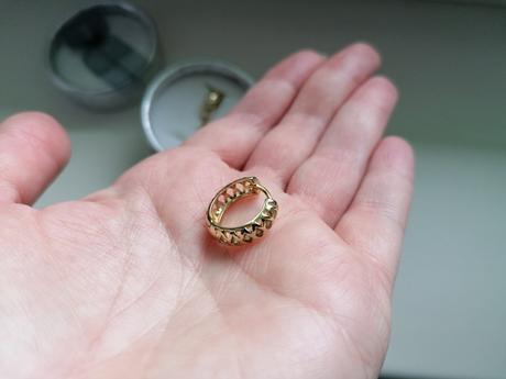 Pozlatené náušnice,