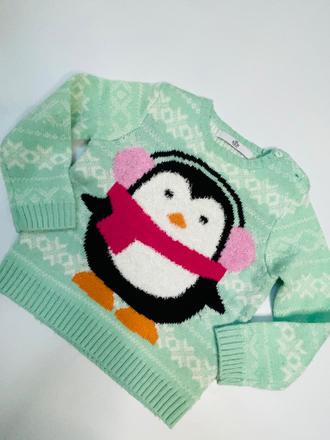 Svetrík s tučniačikom, marks & spencer,104