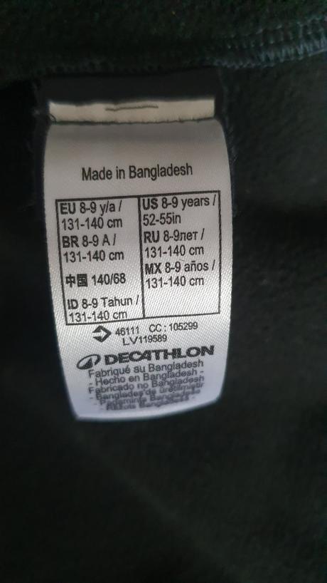 Softshellova bunda, decathlon,134