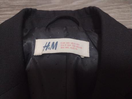 Čierny oblek h&m 140, 140
