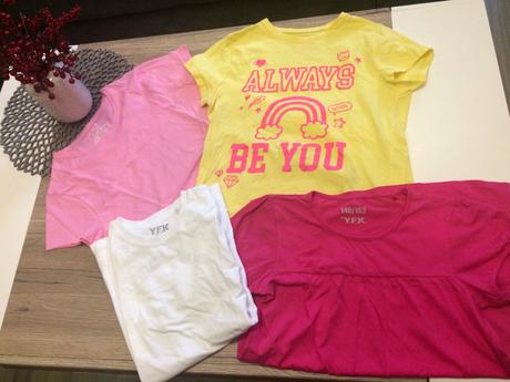 4x tričká, 146-152,spolu 5 eur, f&f,152