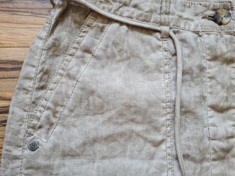 Sandwich ľanová midi sukňa, s