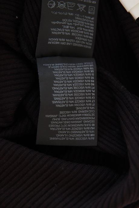 Čierny body top, h&m, xs, h&m,xs