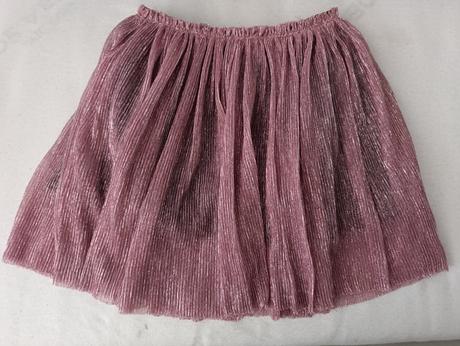 Staroružovo-čierna tylová sukňa, pepco,128