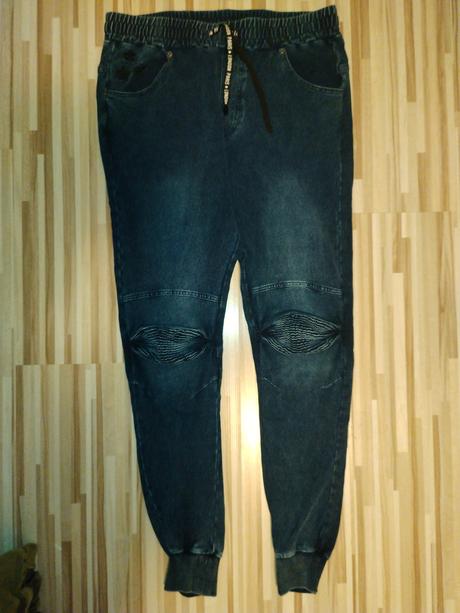 Elastické riflové nohavice, m