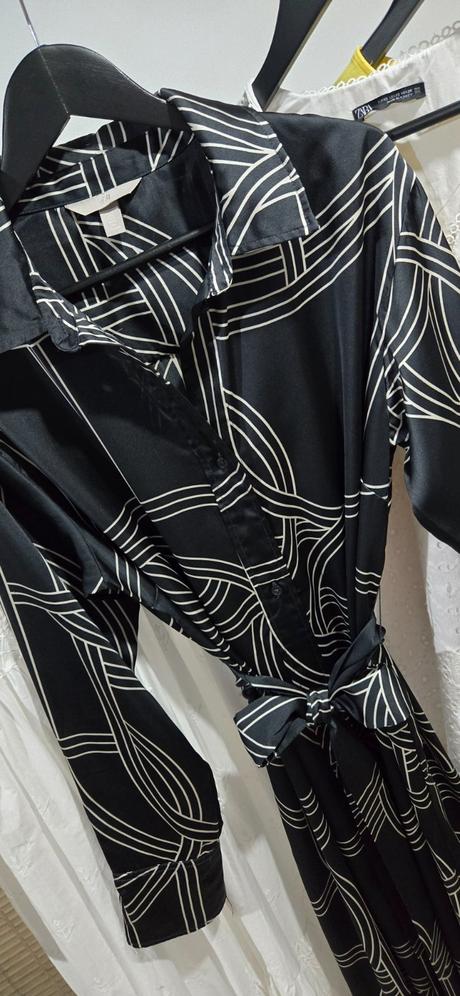 Saténové šaty h&m, h&m,l