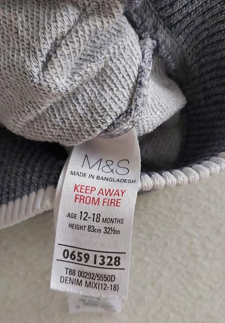 Mikina sivo-modrá m&s 80, marks & spencer,80