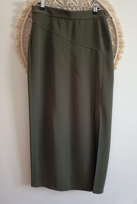 Khaki maxi sukňa, m
