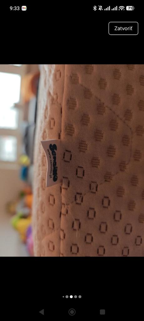 Matrac do detskej postieľky sensillo cashmere, šírka (cm): 60,dĺžka (cm): 120