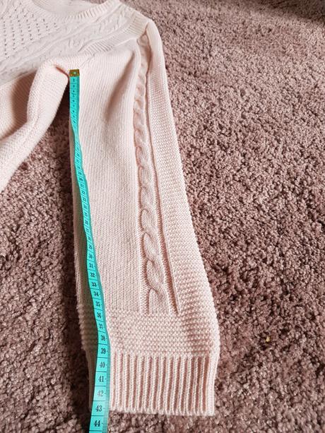 Bledoružový teplučký pulovrík vel.m/l, m