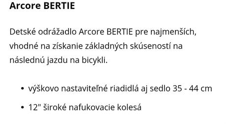 Cykloodrazadlo arcore bertie, 