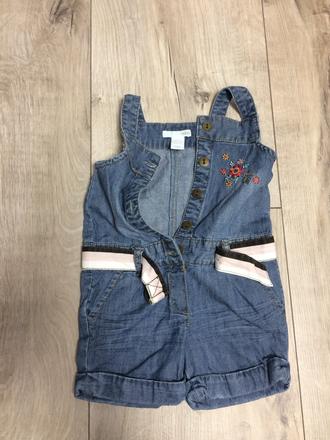 Šortky na traky dievčenské h&m č.62, 2-4m, h&m,62