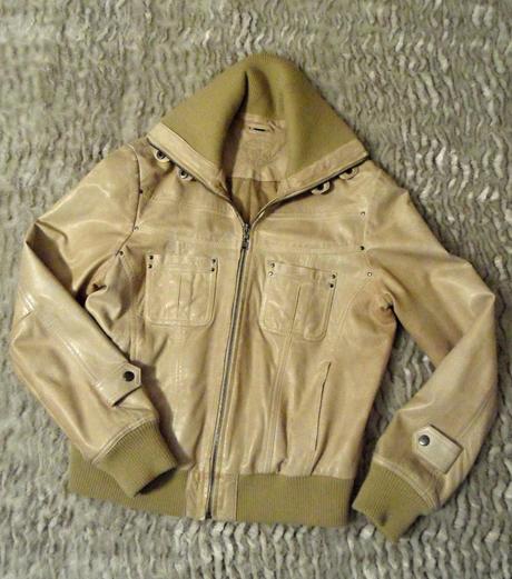 Prava kozena bunda kara, m