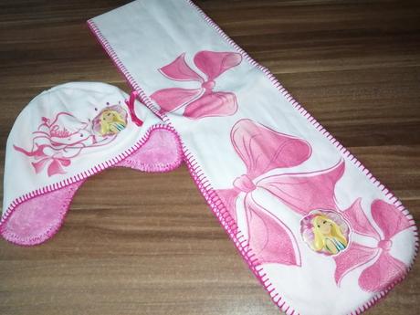 Barbie set - čiapka a šál, barbie,98