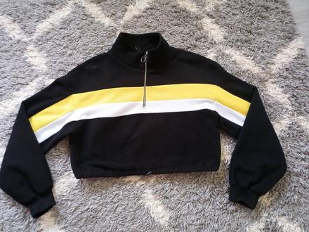 Crop topová mikina, h&m,s