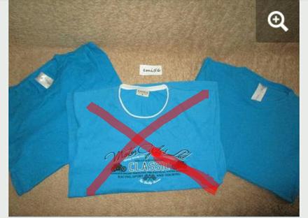 2983. modré tričká, m