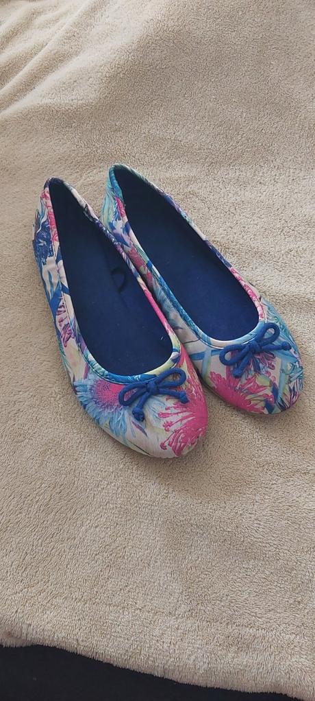 Balerinky pestrofarebne s maslickou, 34