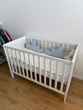 Ikea sundvik postielka s matracom, šírka (cm): 60,dĺžka (cm): 120
