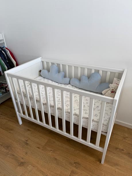 Ikea sundvik postielka s matracom, šírka (cm): 60,dĺžka (cm): 120
