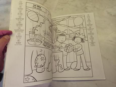 Learn and colour in french english, 