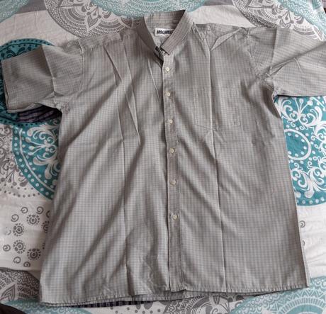 Košeľa 2ks štvorčekový vzor, xxl