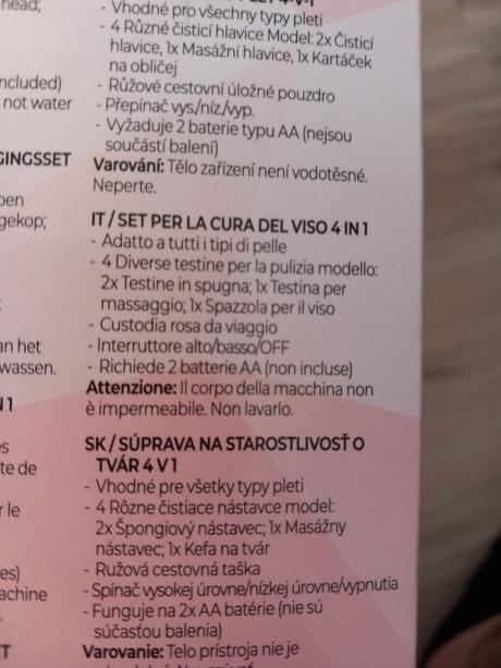 Čistiaca-masážna kefka na tvár, 