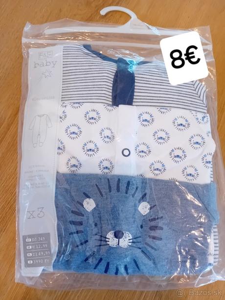 Nové dupačky mix (veľkosť 50 a viac), 50 / 56 / 62 / 74 / 98