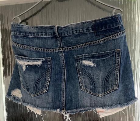 Bedrová mini sukňa hollister veľ.l-29, hollister,l