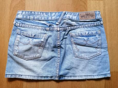 Riflová mini sukňa č. xs, terranova,xs