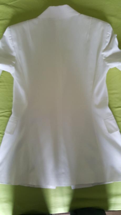 Biele sako, marks & spencer,34