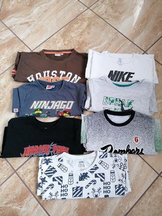 7x tričko, krátky rukáv, 134