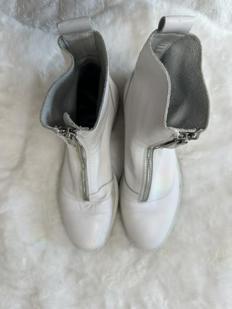 Biele mäkučké kožené workery zn. zara, zara,39