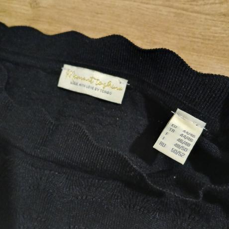 Čierny elegantný svetrík, tchibo,l