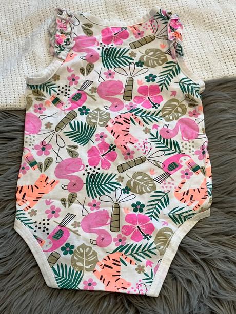 Dievčenské body vzorované so cute (80), 80