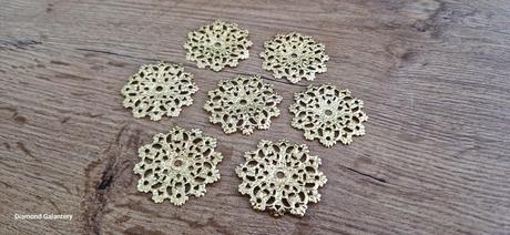 Filigrán - 48 mm - zlato, 