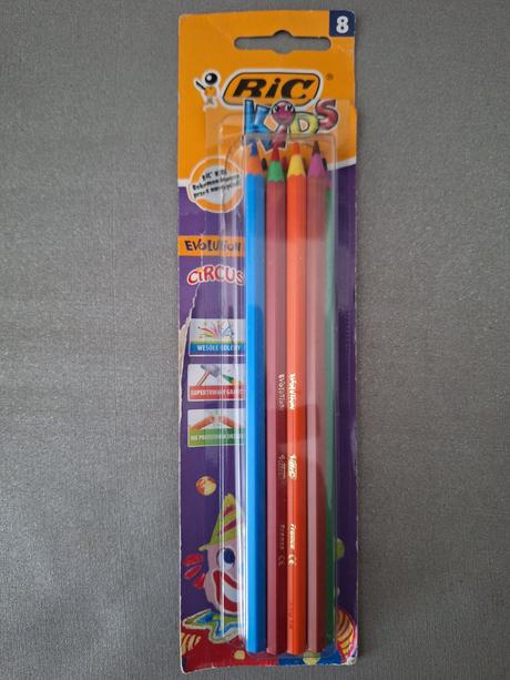 Bic farebné ceruzky - farbičky 8 kusov (nelámavé), 