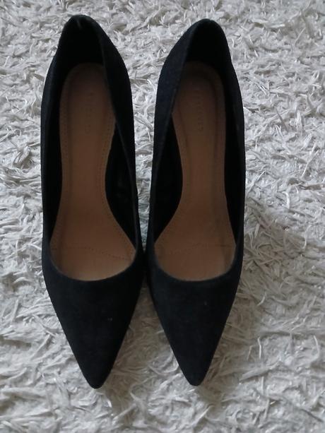 Lodičky semišové, nadčasové, reserved,37