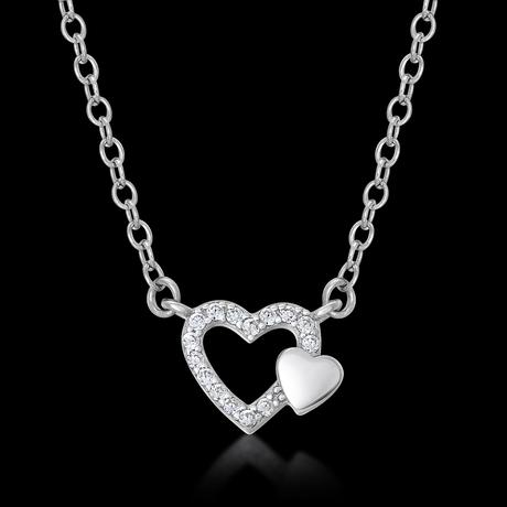Strieborná retiazka so srdiečkami sofia, 