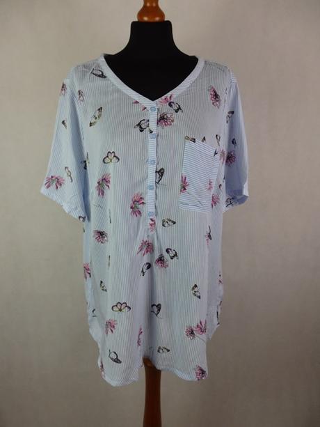 Kvalitná bledomodrá blúzka, xl