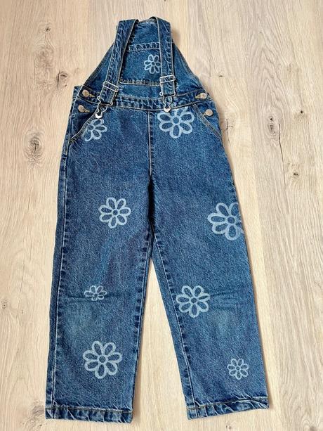 Dievčenské rifle s trakmi, primark,122