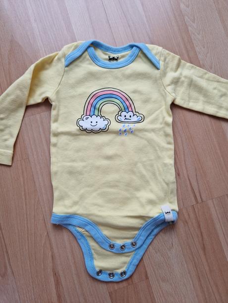 Detske body s dlhým rukávom 12 ks hračka gratis, 68