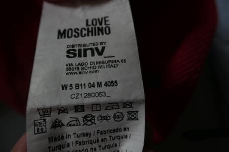 Love moschino orig. damske krasne s vreckami m/l, moschino,m