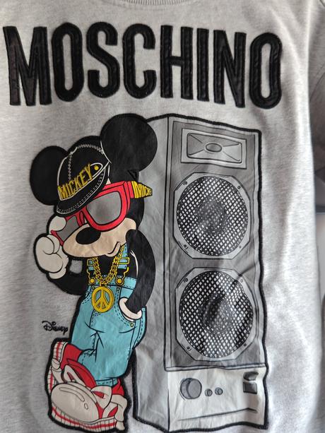 Moschino mickey perfektná štýlová mikina, moschino,s