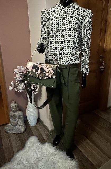 Khaki voľné nohavice zn. liu jo originál, liu jo,l