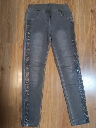 Riflové jeggings, 128