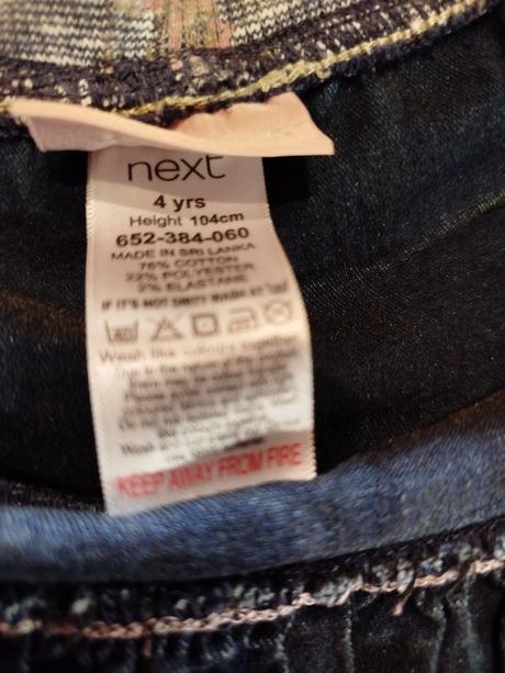 Riflová suknička, next,110