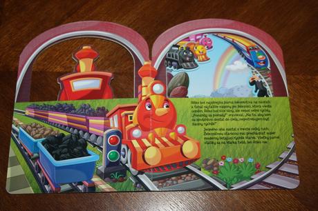 Kniha s okienkami - veselé mašinky,
