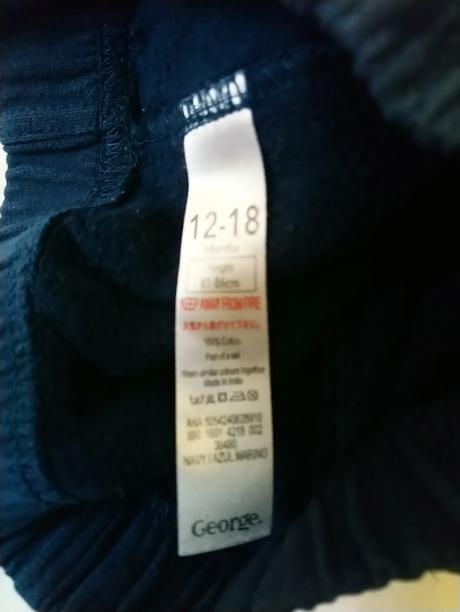 Chlapčenské modré tepláky, george, 80-86 cm, george,86