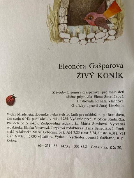 Živý koník-prvé vyd.1985, 